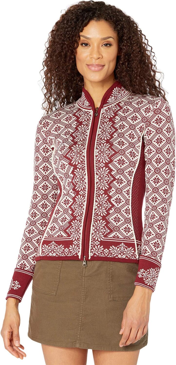 

Свитер Christiania Dale of Norway, цвет Ruby Melage/Off-White