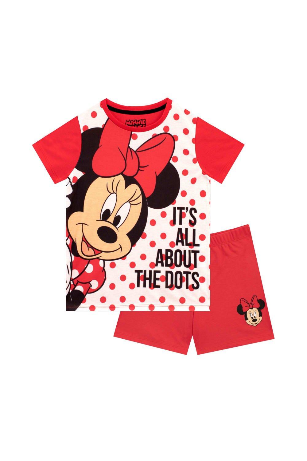 Короткая пижама Минни Маус Disney, красный игровой набор корзина с продуктами минни маус