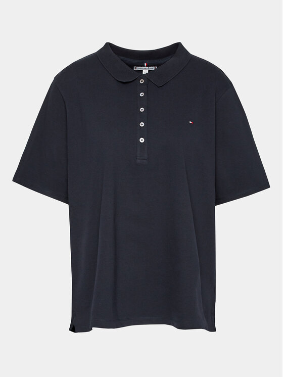 

Рубашка поло стандартного кроя Tommy Hilfiger Curve, синий