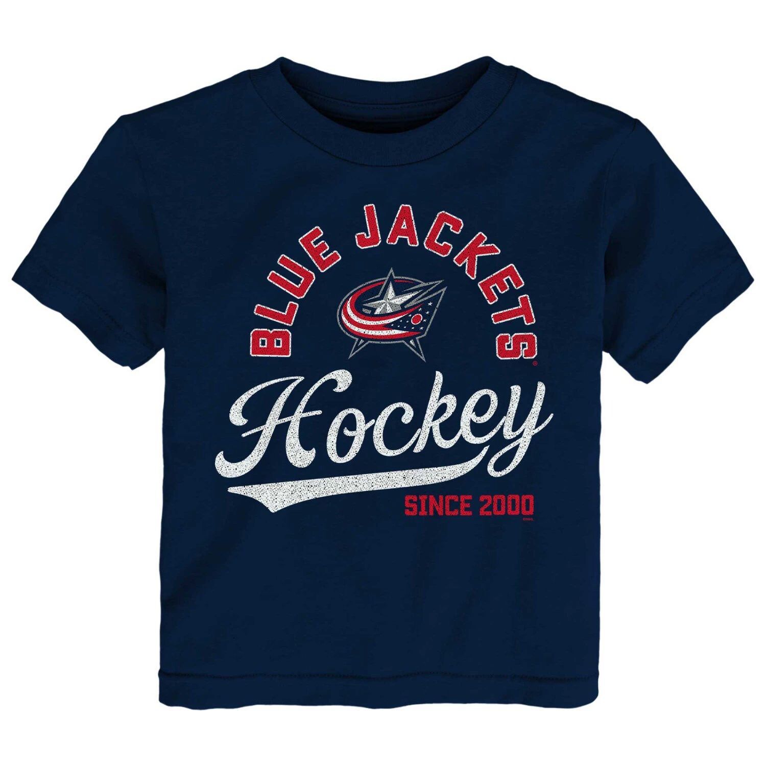

Темно-синяя футболка Columbus Blue Jackets для малышей Take the Lead Outerstuff, Синий
