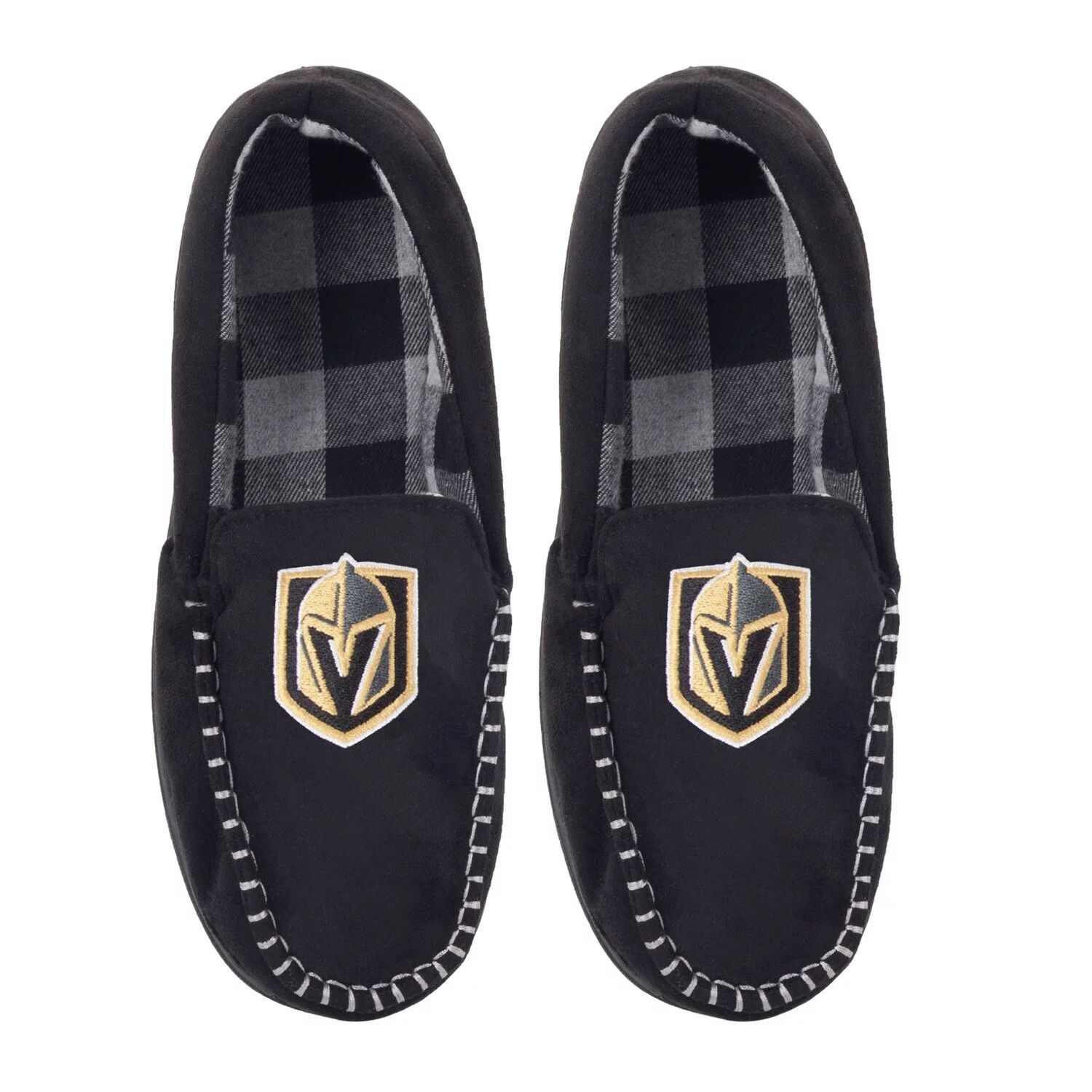 

Мужские фланелевые мокасины с логотипом FOCO Vegas Golden Knights Team
