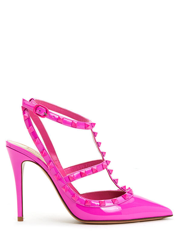 

Розовые кожаные туфли на высоком каблуке rockstud Valentino Garavani
