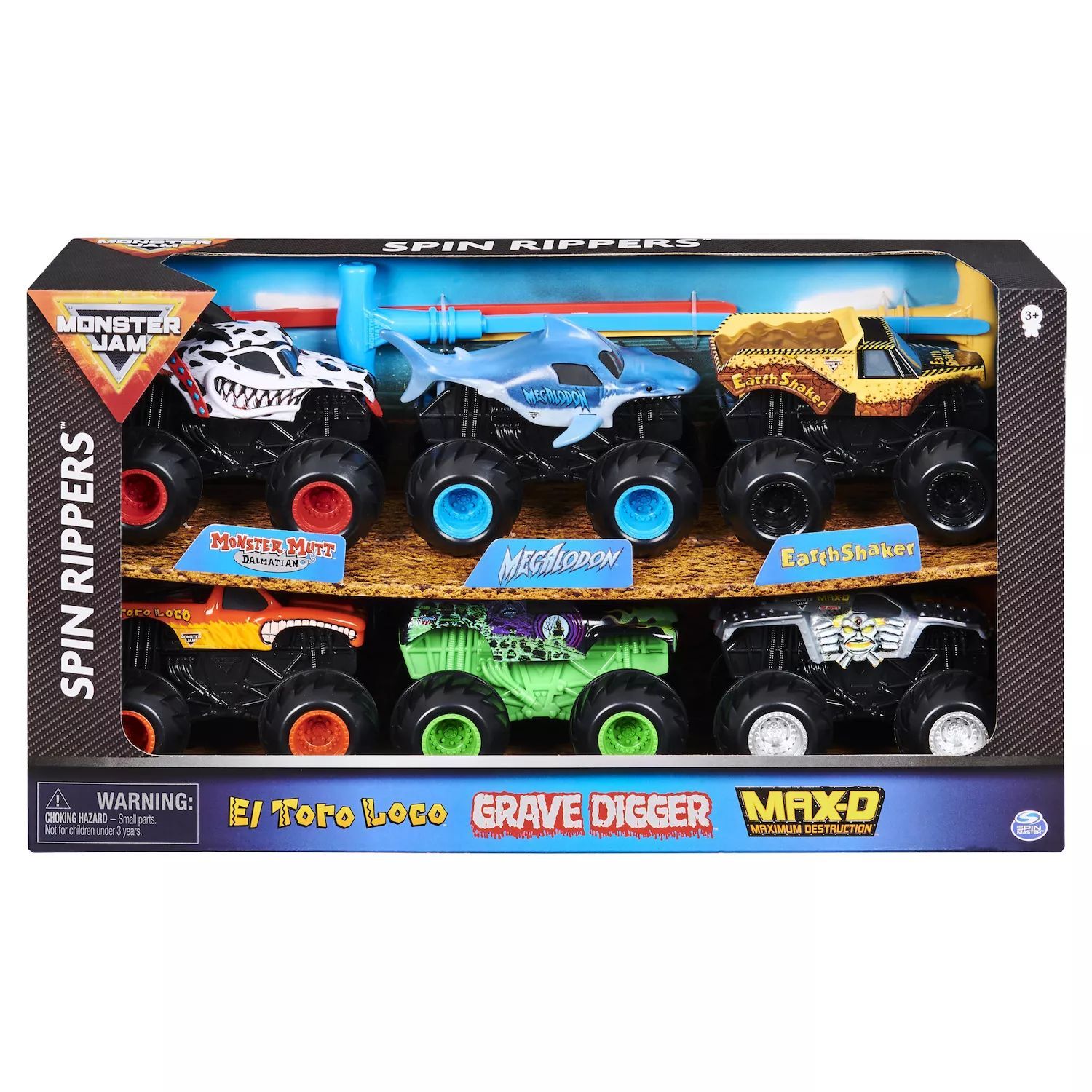 

Официальные Spin Rippers 6 Monster Jam — эксклюзив от Kohl Monster Jam