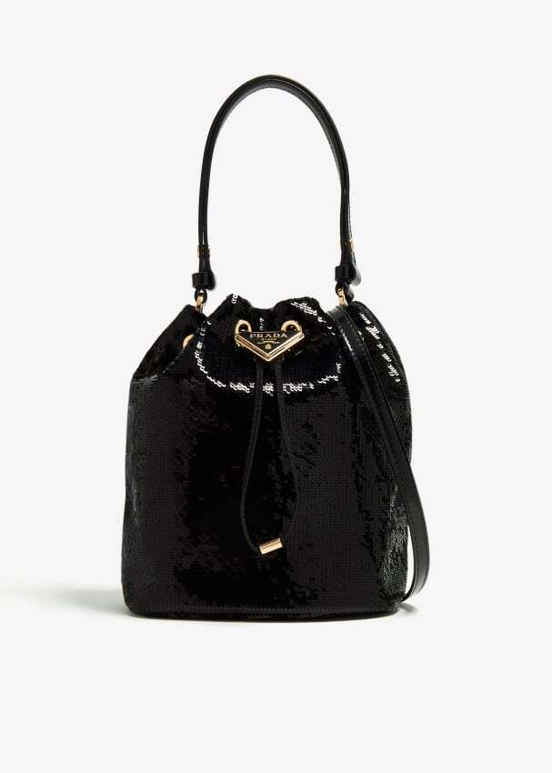 

Сумка Prada Re-Nylon And Sequin Mini-Bag, черный