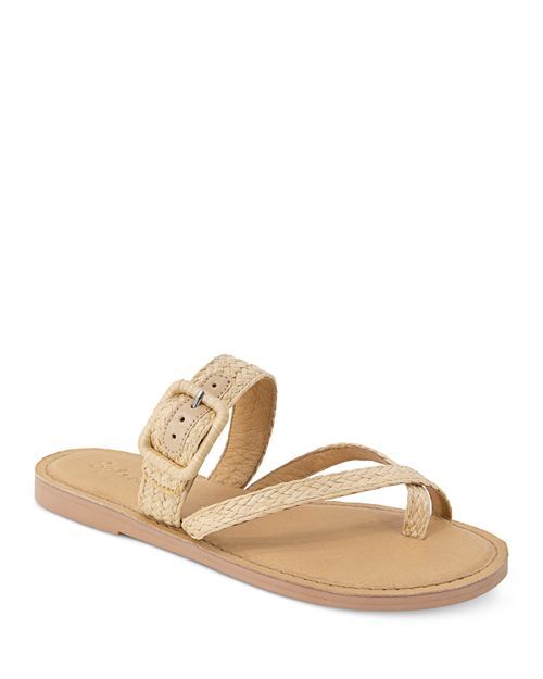 

Женские сандалии-стринги Sutton с ремешками из искусственной рафии Splendid, цвет Tan/Beige