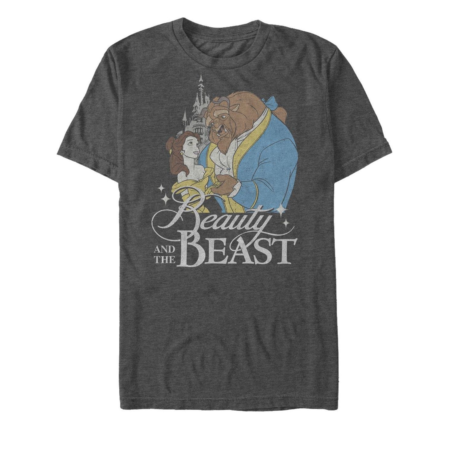 Мужская классическая футболка для пар Disney «Красавица и чудовище» классическая кукла disney красавица и чудовище