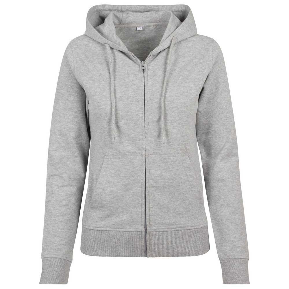 

Толстовка Build Your Brand Terry Full Zip, серый
