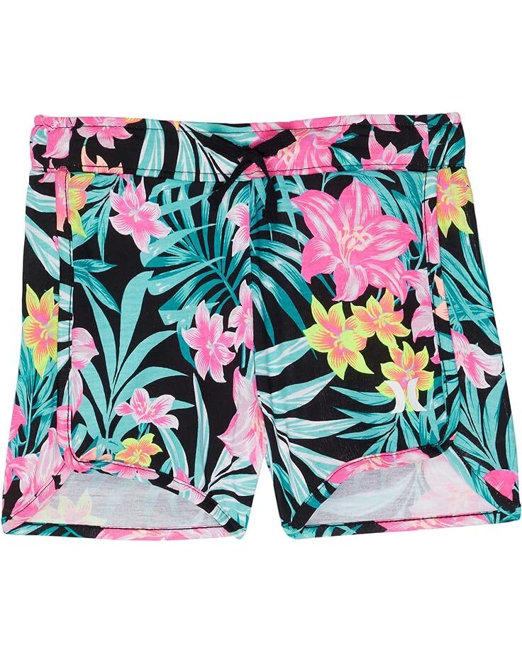 

Шорты Hurley High-Waisted Shorts, цвет Black/Pink