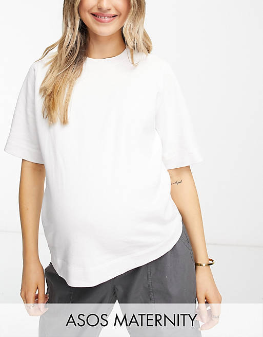 

Белая толстовка свободного кроя ASOS DESIGN Maternity