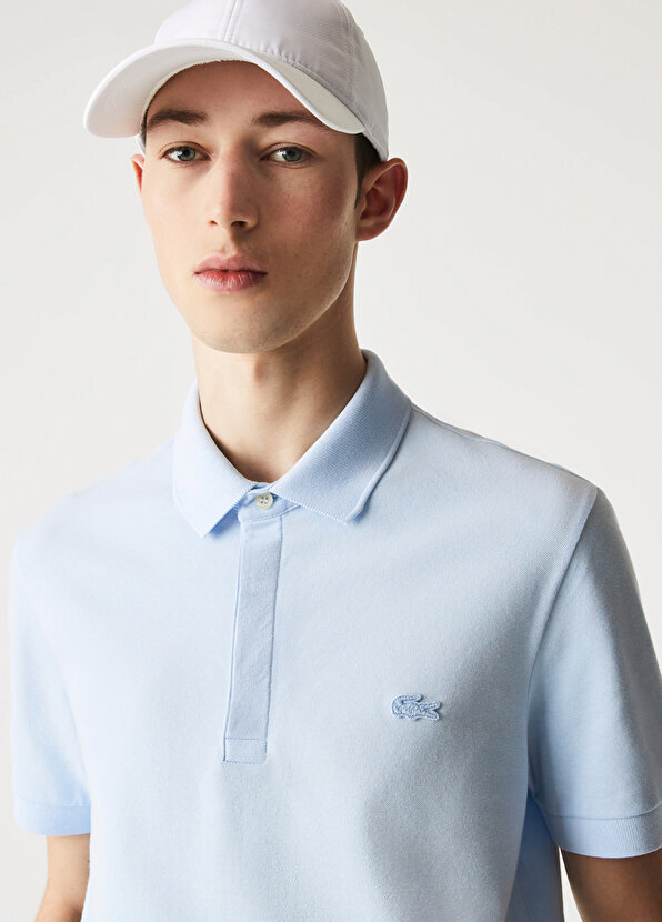 

Синяя мужская футболка-поло regular fit paris paris Lacoste, Синий