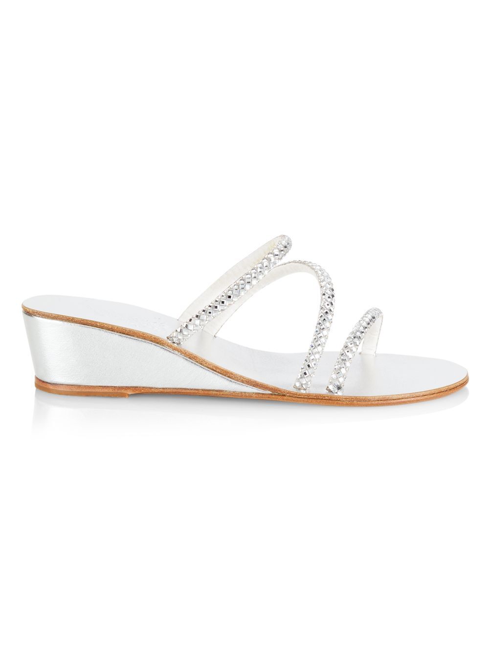 

Сандалии на танкетке Polytimi с кристаллами Ancient Greek Sandals, серебряный
