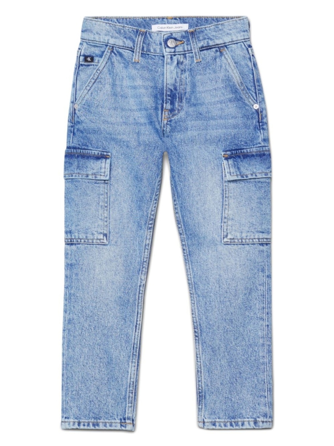 

Джинсы с карманами карго Calvin Klein Kids, синий