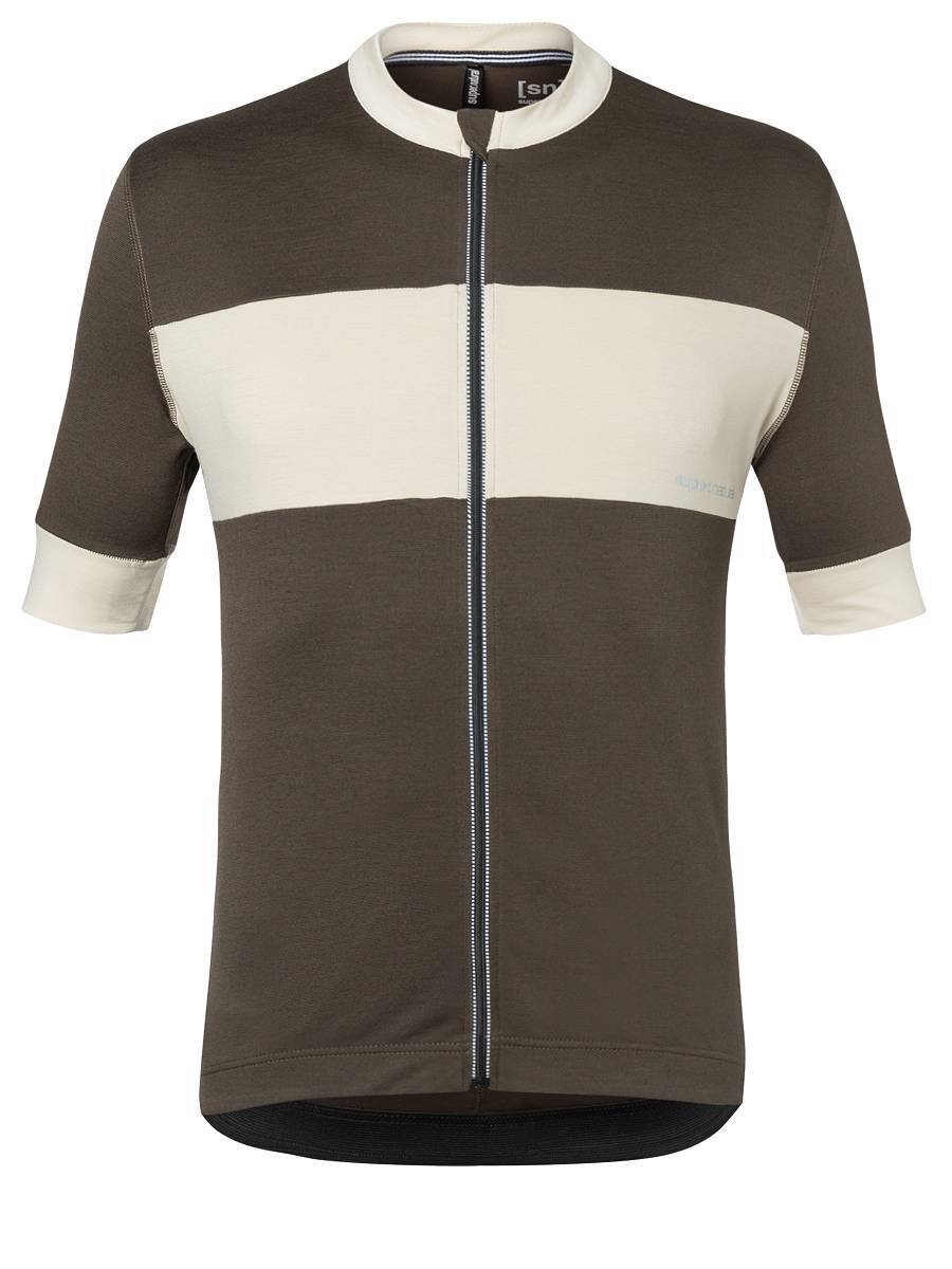 

Рубашка super.natural Merino Fahrradtrikot, цвет braun-beige