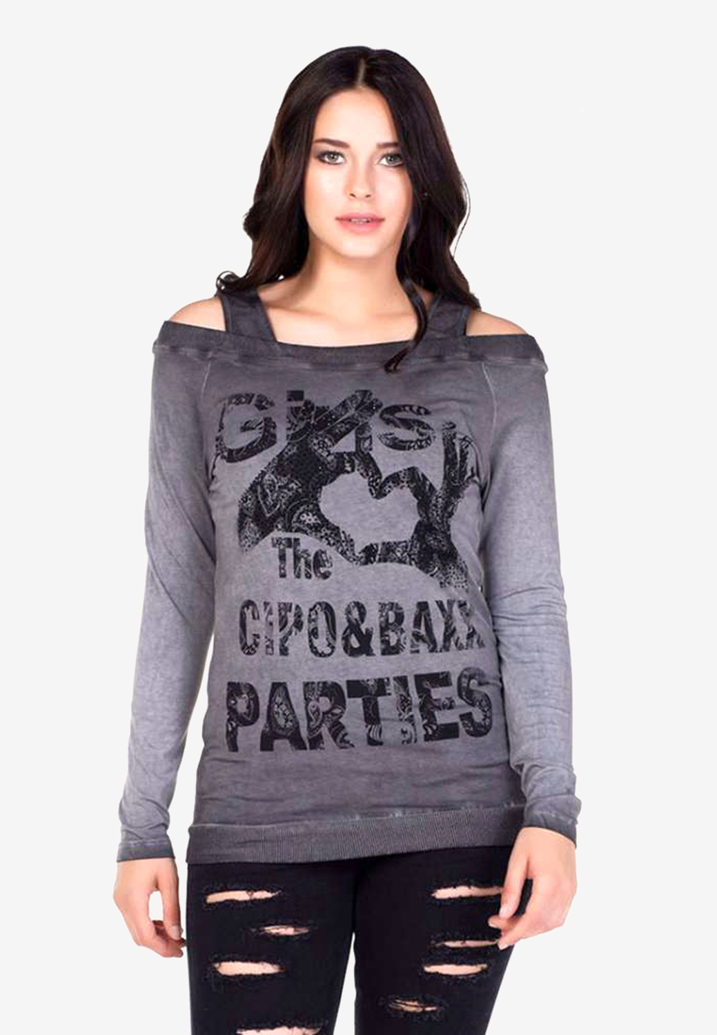 

Толстовка Cipo & Baxx, цвет Anthracite