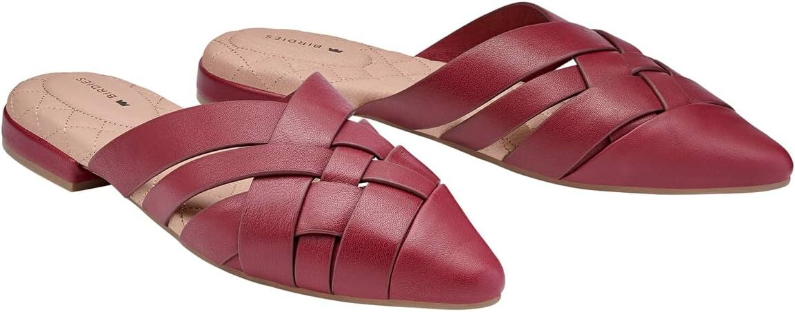 

Балетки Dove Leather Mule Birdies, цвет Rhubarb