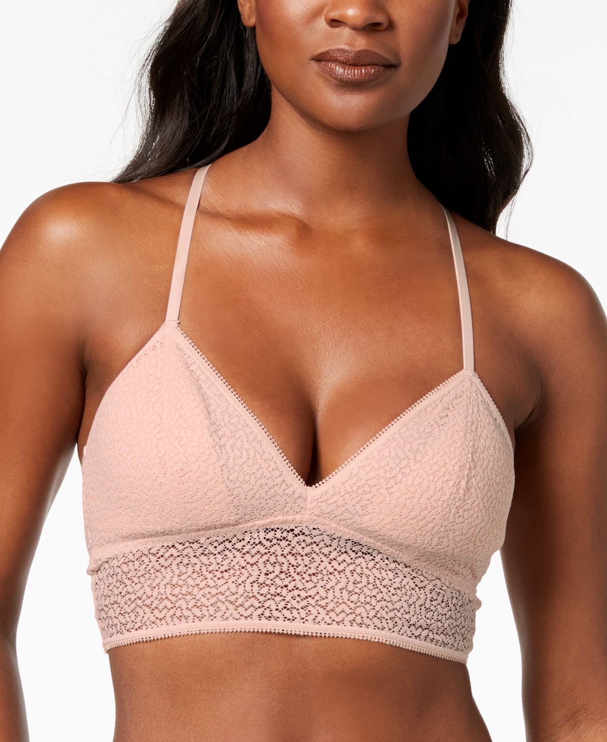 

Удлиненный кружевной бюстгальтер Modern DK4021 DKNY, розовый