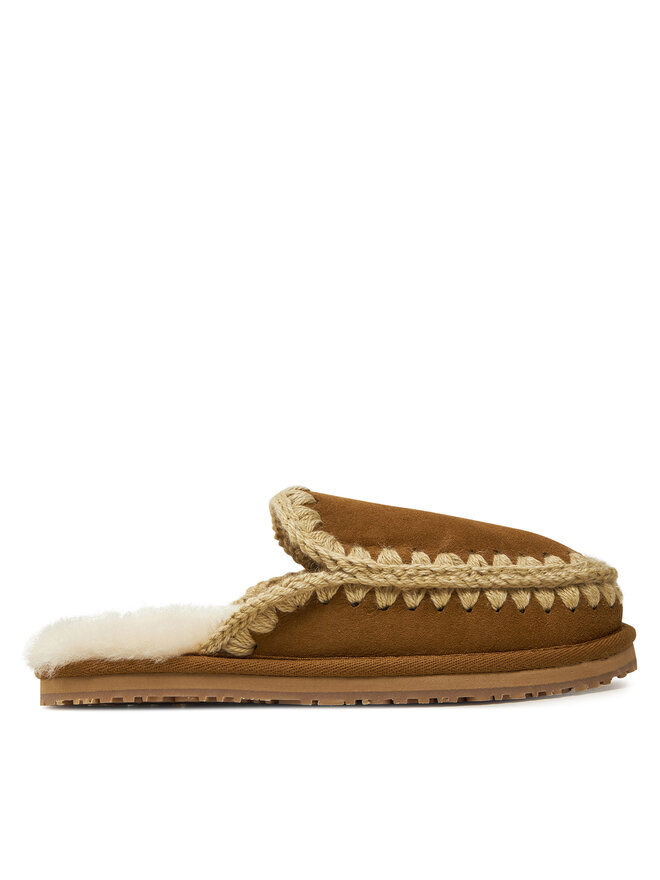 

Домашние тапочки Mou Slipper Full Eskimo Stitch FW161007A, коричневый