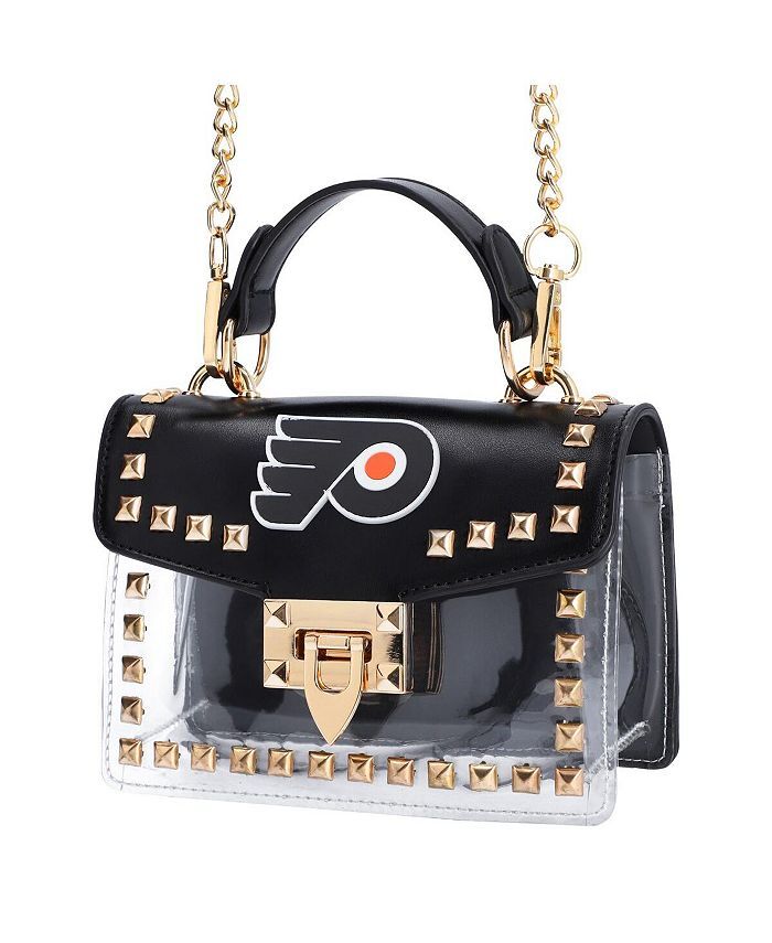 

Женская прозрачная сумка через плечо Philadelphia Flyers с заклепками Cuce, черный