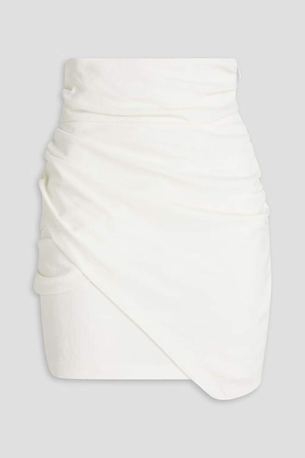 

Мини-юбка Lannie из крепа с запахом и драпировкой Iro, цвет Off-white