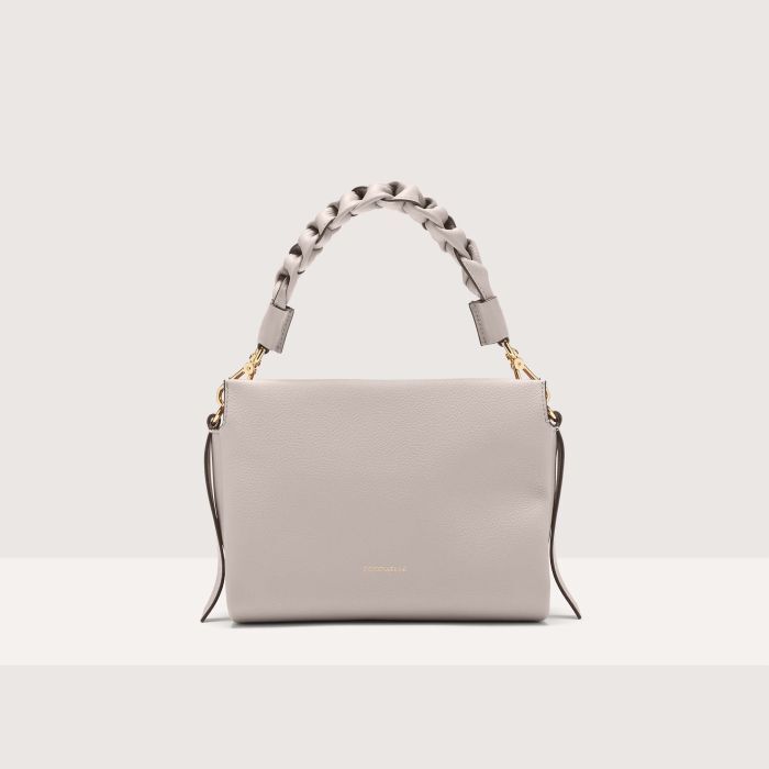 

Сумочка из двусторонней кожи Coccinelle BOHEME SMALL, серый