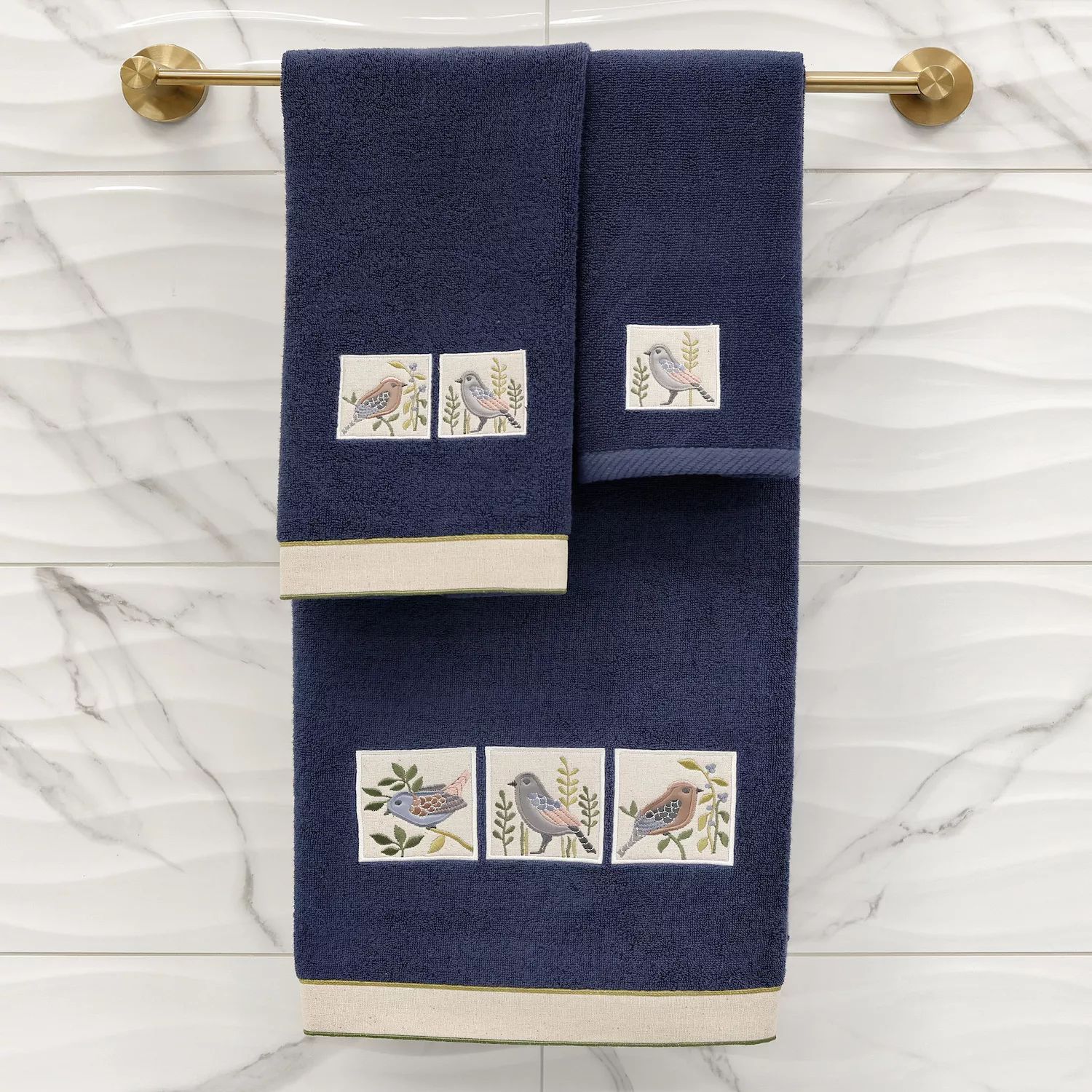 Linum Home Textiles Турецкий хлопок Belinda Набор из 2 украшенных полотенец для рук, серый