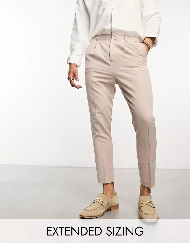 Светлые зауженные брюки ASOS брюки gardeur светлые 46 размер