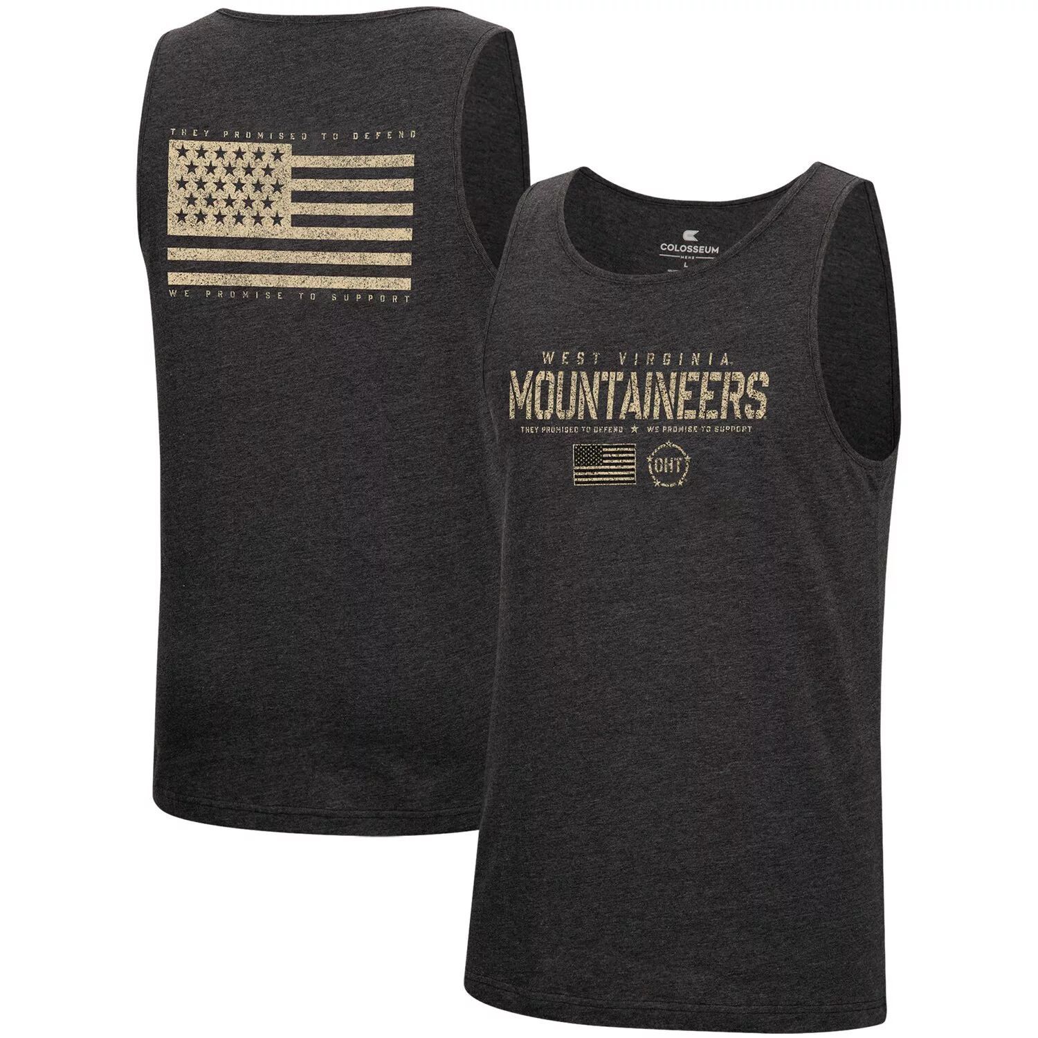 

Мужская черная майка Colosseum Heathered West Virginia Mountaineers Military Appreciation OHT Transport