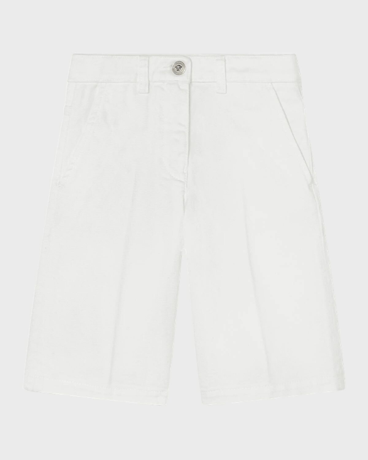 

Широкие брюки из габардина Girl'd Versace, цвет Bianco