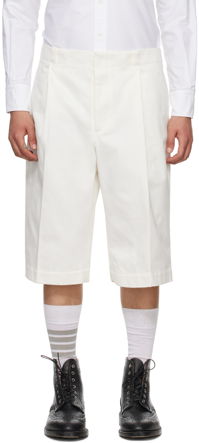 

Белые шорты без конструкции Thom Browne