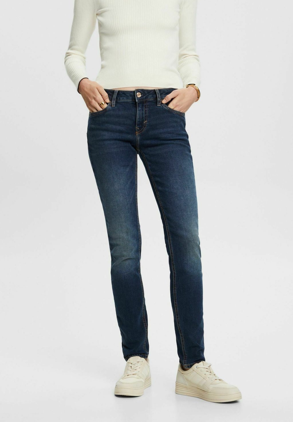 

Джинсы Slim Fit MID RISE Esprit, цвет blue dark washed