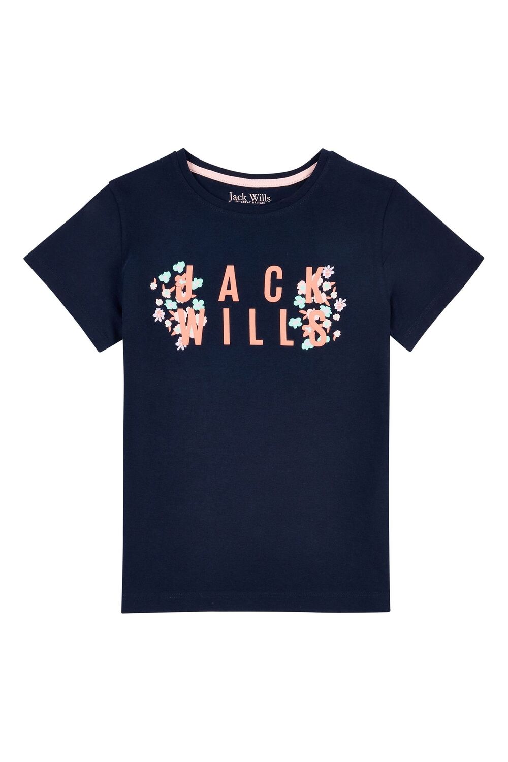 

Синяя футболка с цветочным принтом Jack Wills, синий