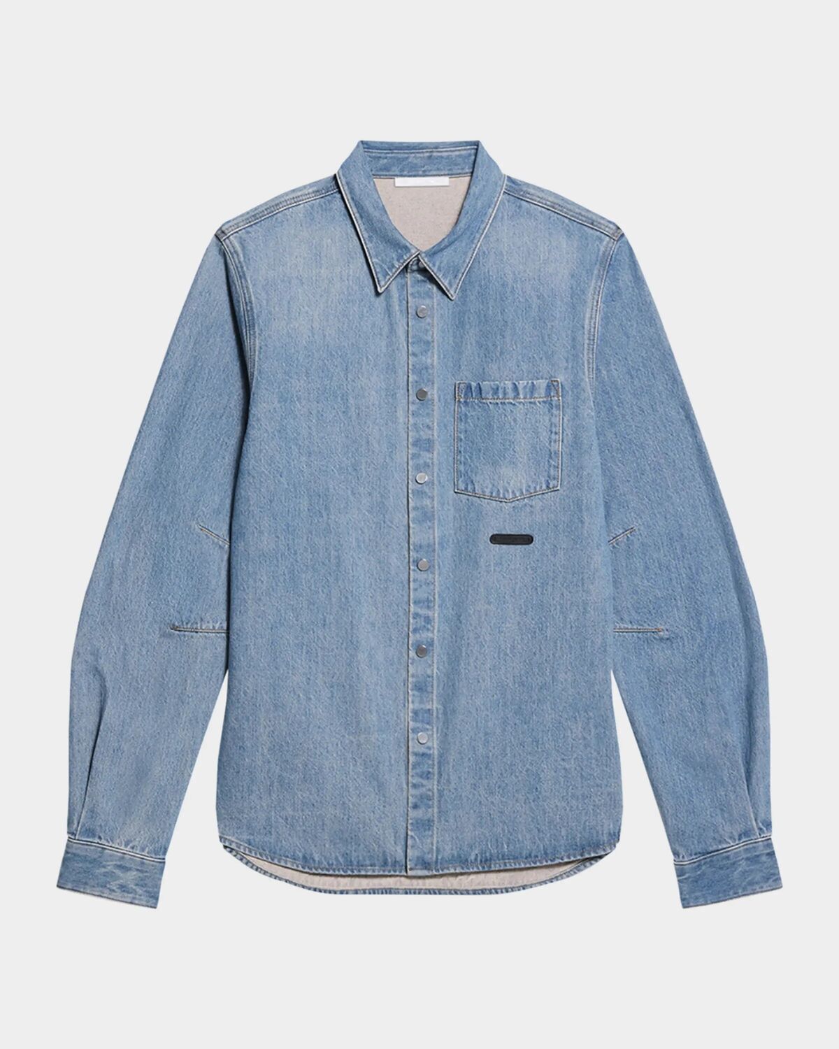 

Мужская джинсовая рубашка с застежкой спереди Helmut Lang, цвет Tinted Mid