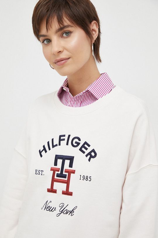 

Хлопковая толстовка Tommy Hilfiger, бежевый