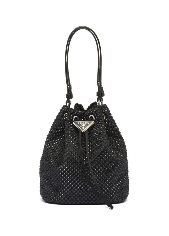 

Мини-сумка из кристального атласа Prada