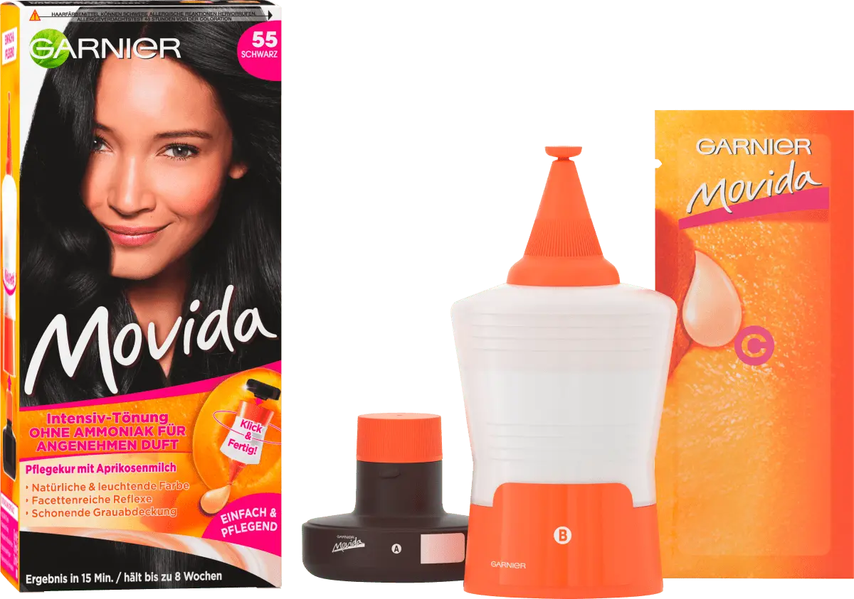

Интенсивный оттенок 55 черный 1 шт. Movida