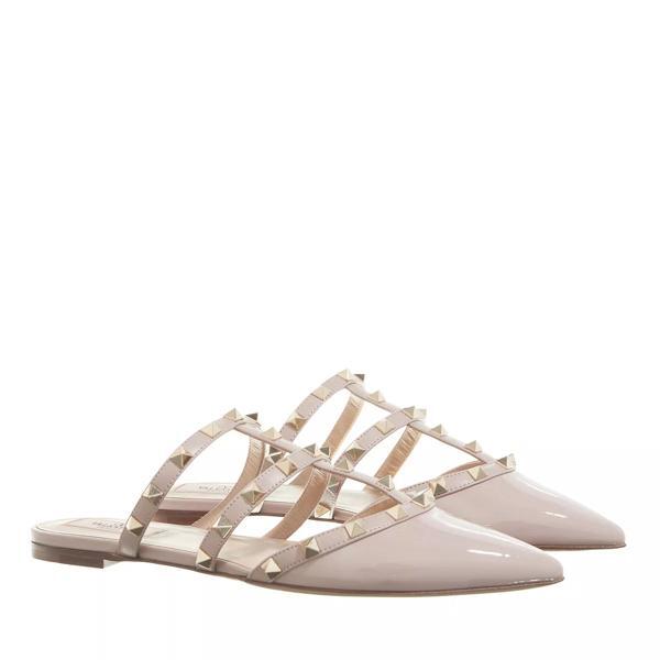 

Туфли mule rockstud Valentino Garavani, бежевый
