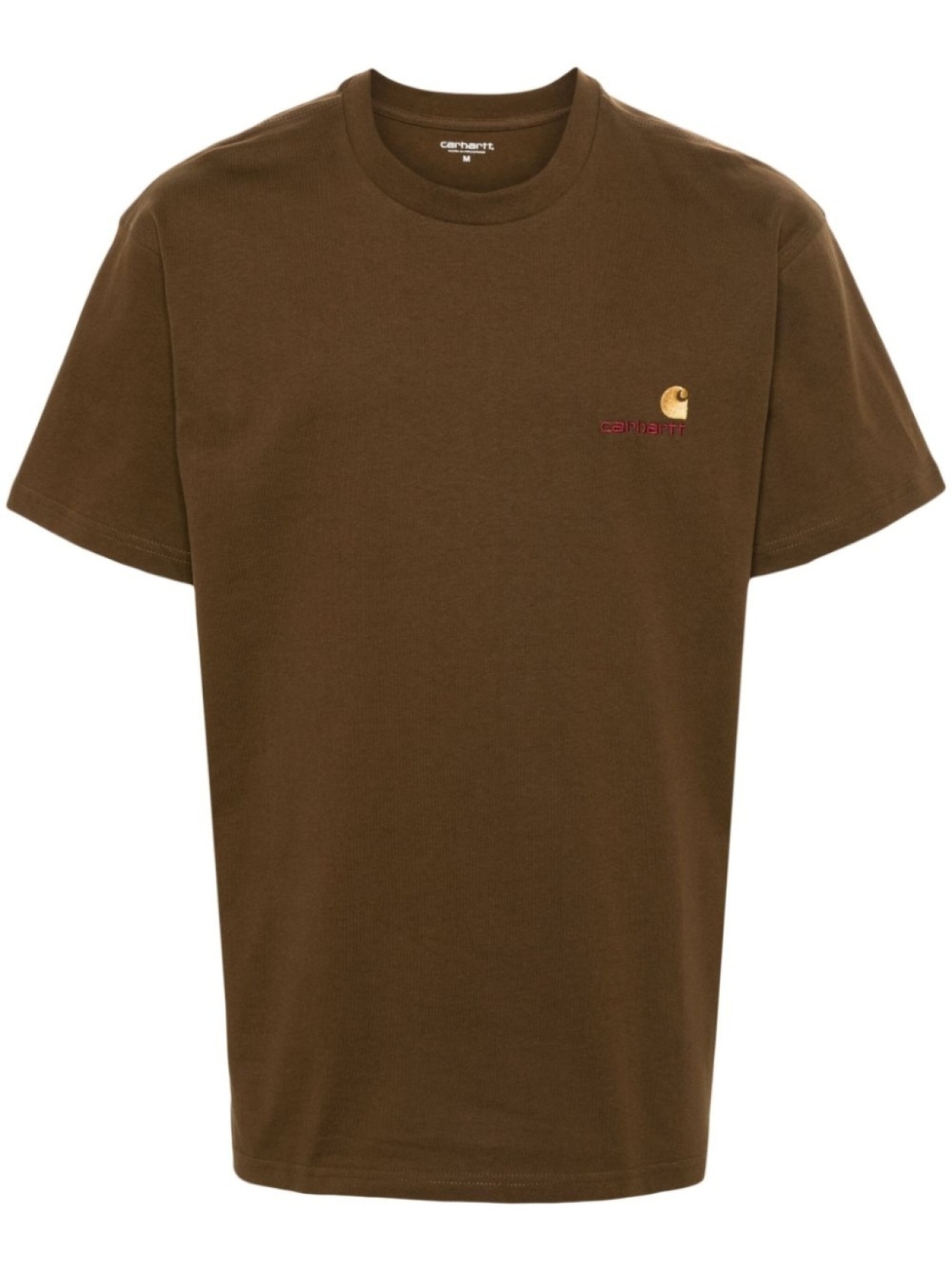 

Carhartt WIP футболка American Script из органического хлопка, коричневый