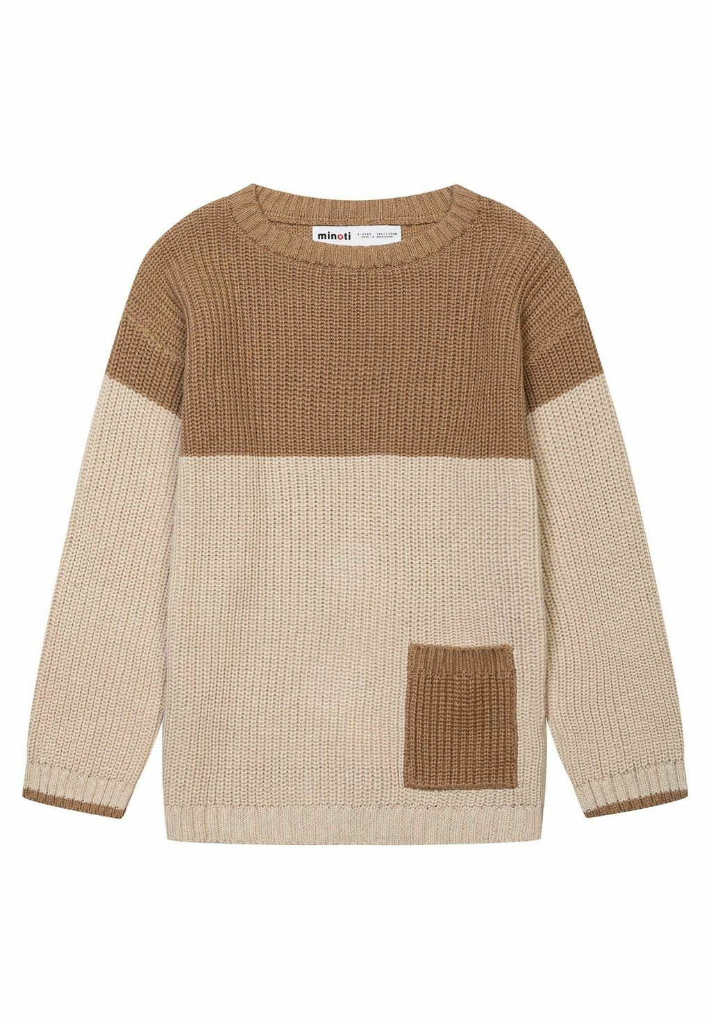 

Вязаный свитер JACQUARD MINOTI, цвет stone brown