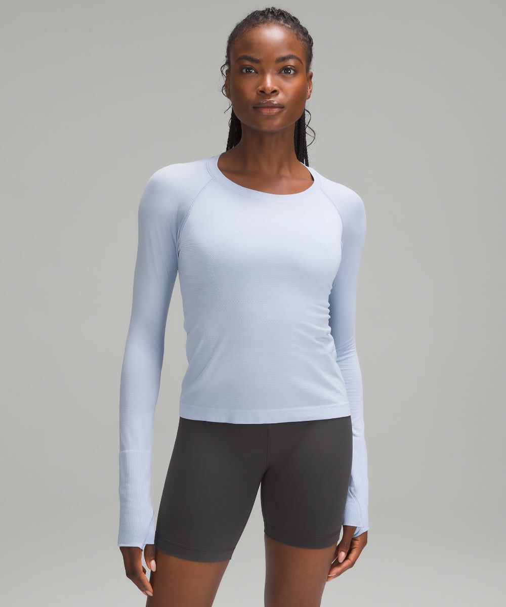 

Рубашка с длинным рукавом Swiftly Tech 2.0 Lululemon, синий