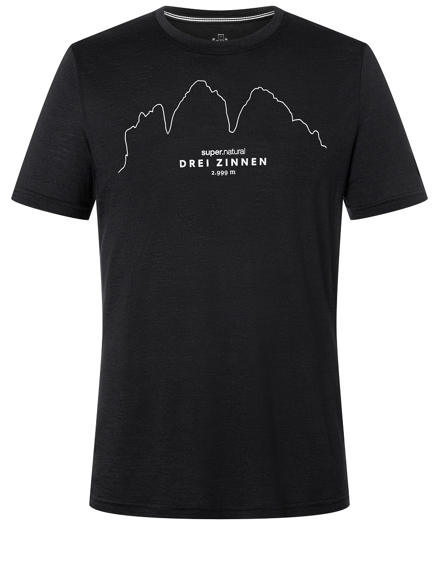 

Рубашка super.natural Merino T Shirt, черный