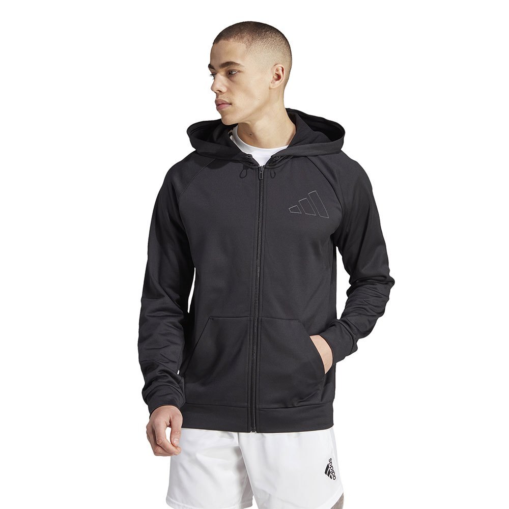 

Толстовка adidas Essentials Seasonal Bl Full Zip, черный