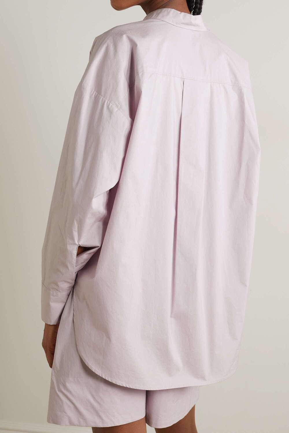 

BY MALENE BIRGER + NET SUSTAIN рубашка Derris из органического хлопка и поплина, сиреневый
