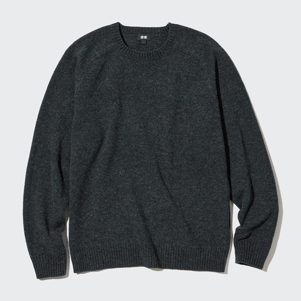 

Uniqlo мужской/женский свитер из мягкой овечьей шерсти с круглым вырезом (пуловер)