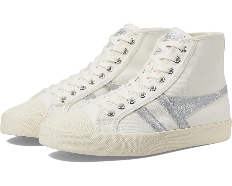 

Кроссовки Gola Coaster Flame High, цвет Off-White/Silver