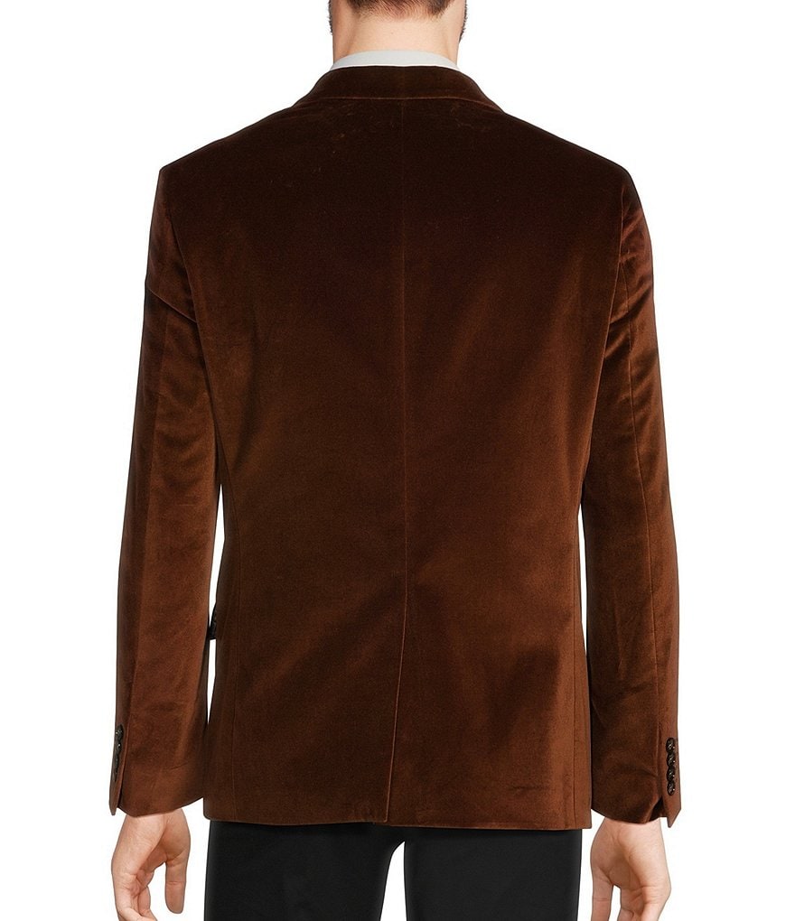 Бархатный пиджак узкого кроя Murano, коричневый