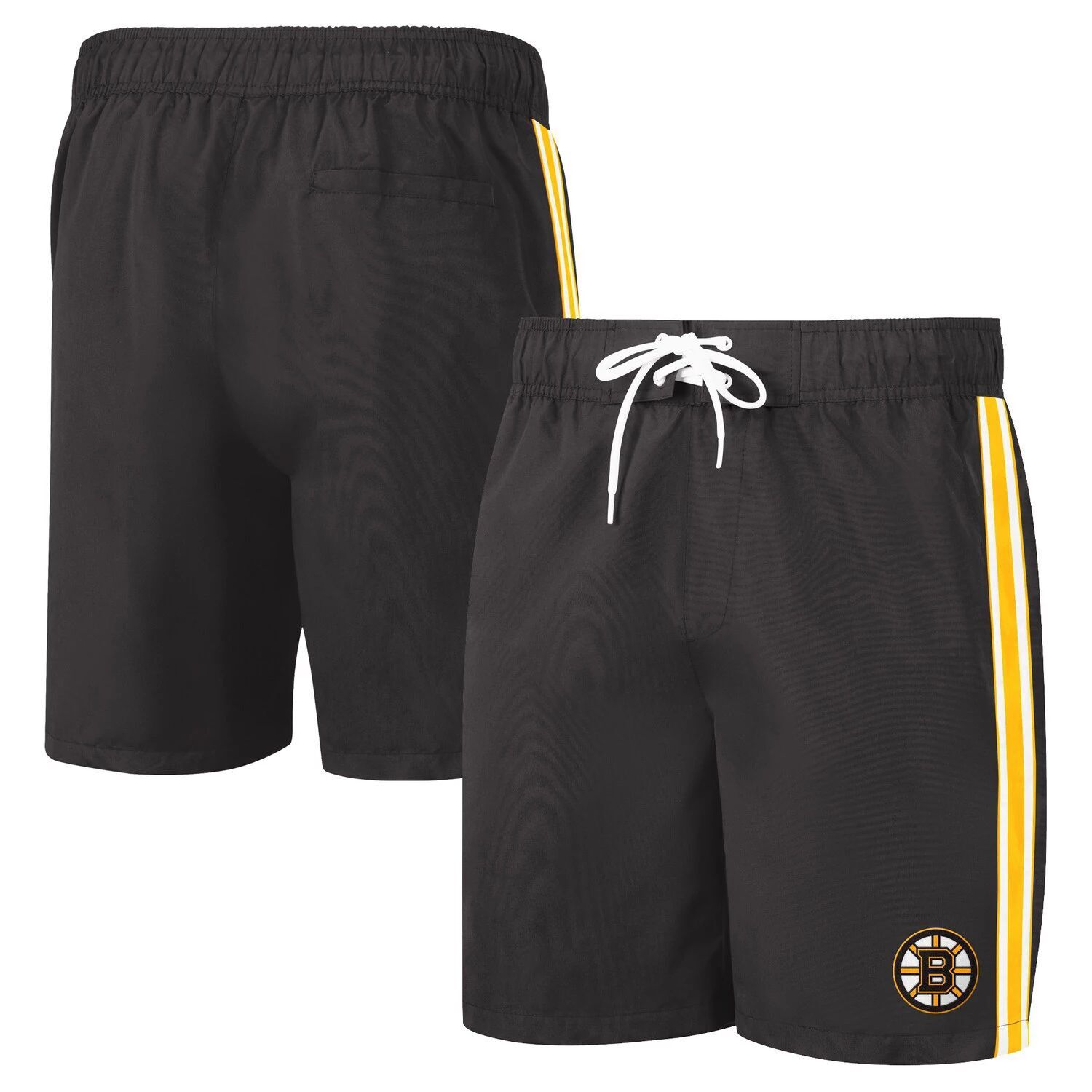 

Мужские черные шорты для плавания G-III Sports by Carl Banks Boston Bruins Sand Beach