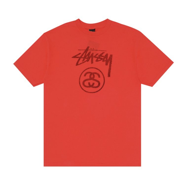 

Футболка Stussy Stock Tone Logo 'Red', красный