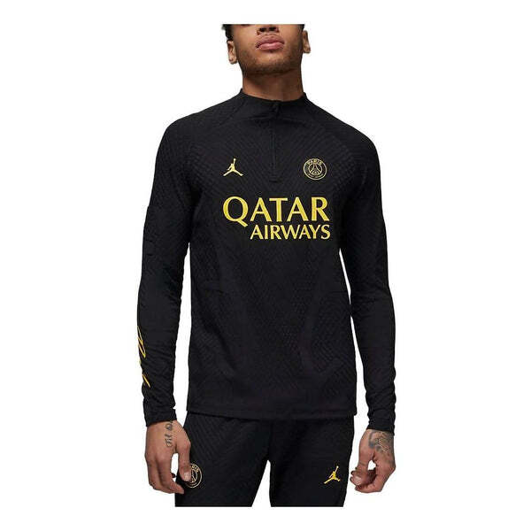 

Футболка Air Jordan x Paris Saint-Germain Strike Elite Fourth Dri-FIT ADV Football Drill Top 'Black', черный