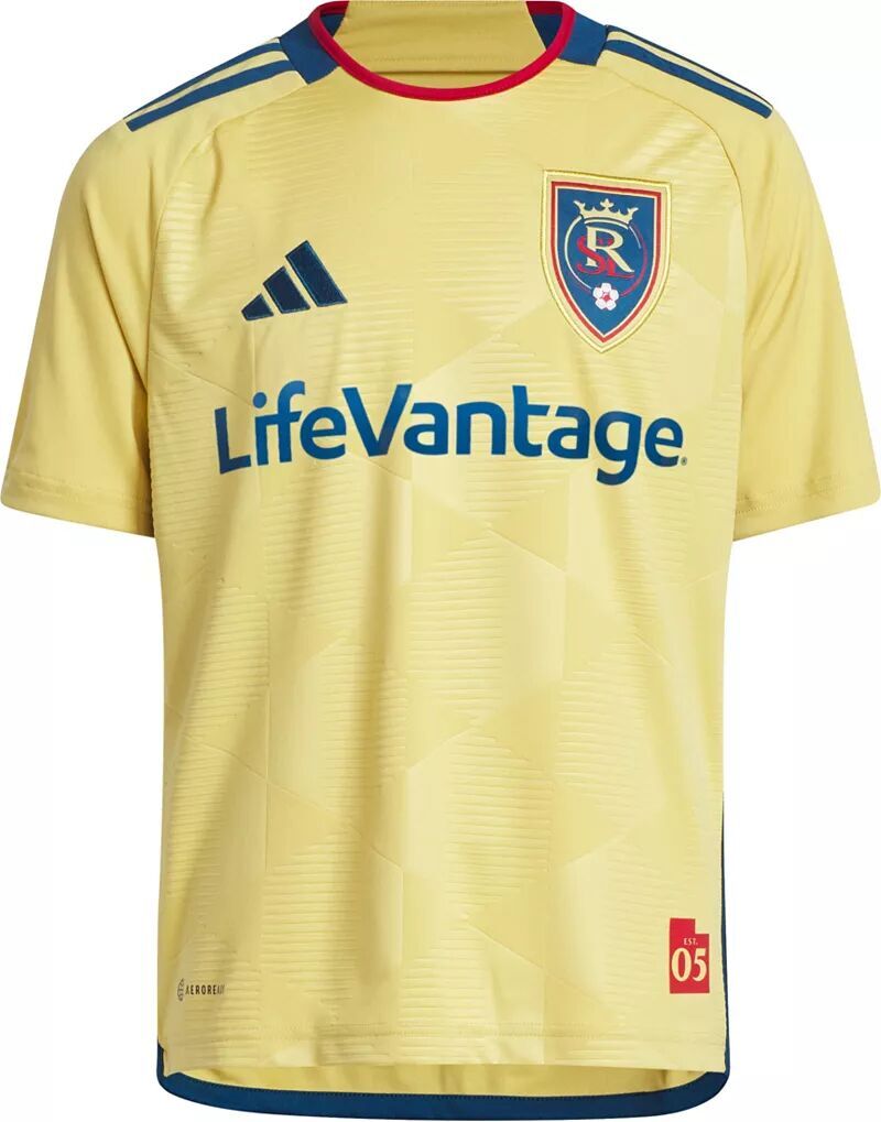 

Джерси Adidas Youth Real Salt Lake 2023 из вторичной копии "The Beehive State"