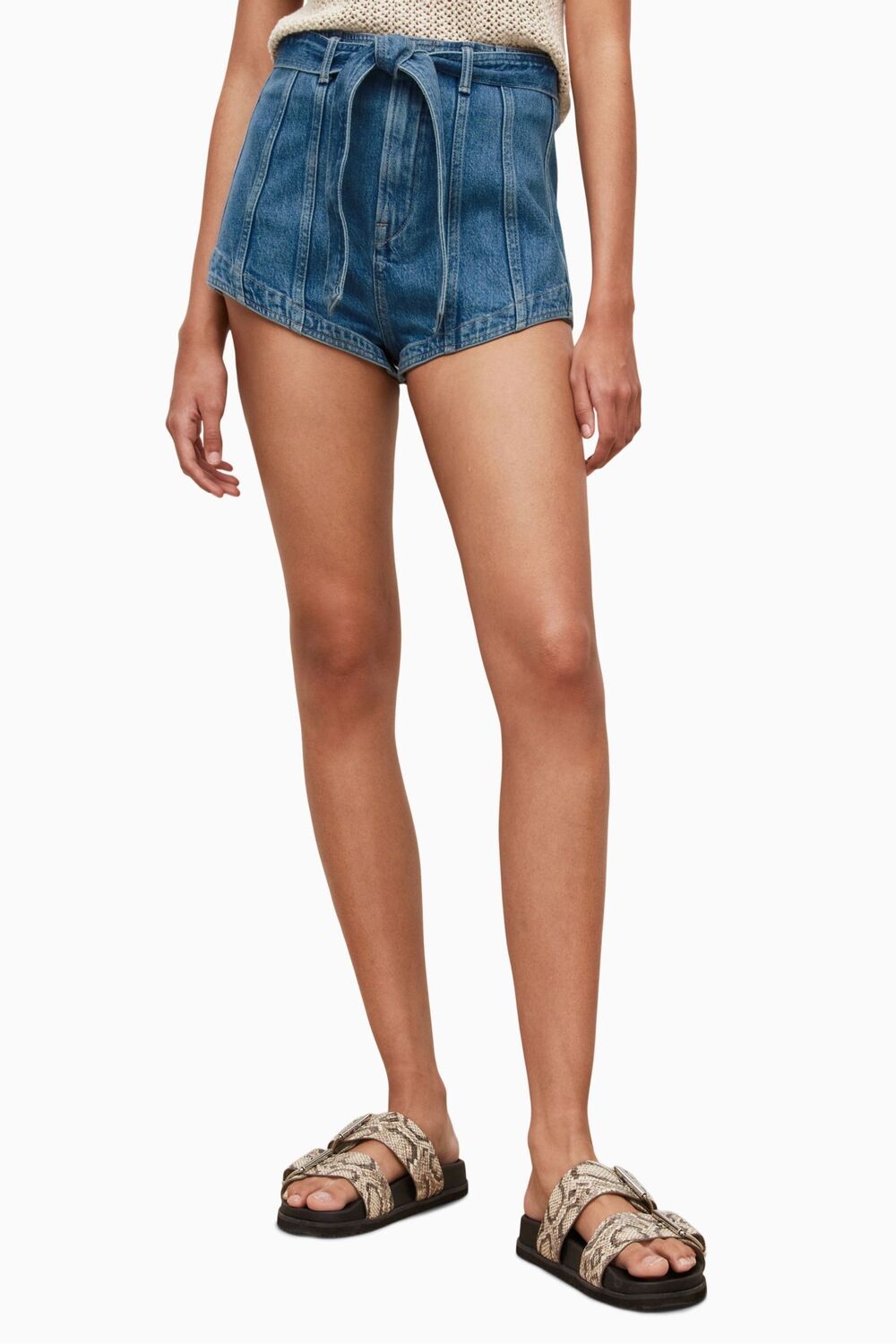 

Синие шорты Allsaints Frankie All Saints, синий
